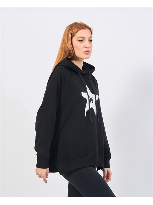 Sweat-shirt femme Richmond X avec capuche et logo RICHMOND X | UWA24037FEBLACK